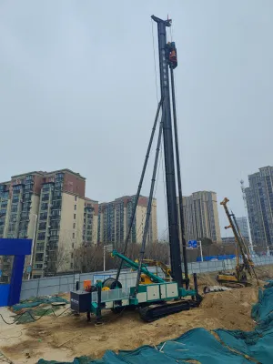 Henan 1 ano Hf em 20FT Container Post Screw Pile Driver